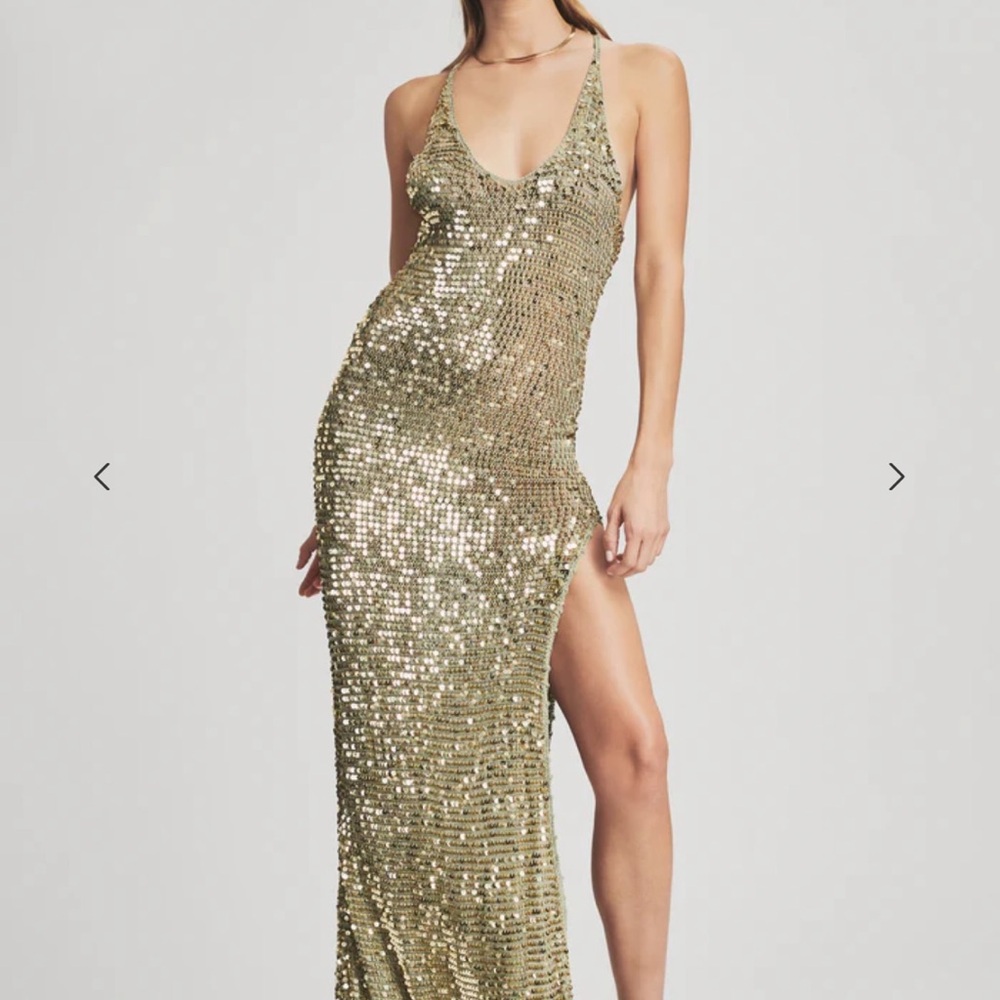 Retrofete Gold Sequin Dress in GOLD Women’s - Picture 6 of 6